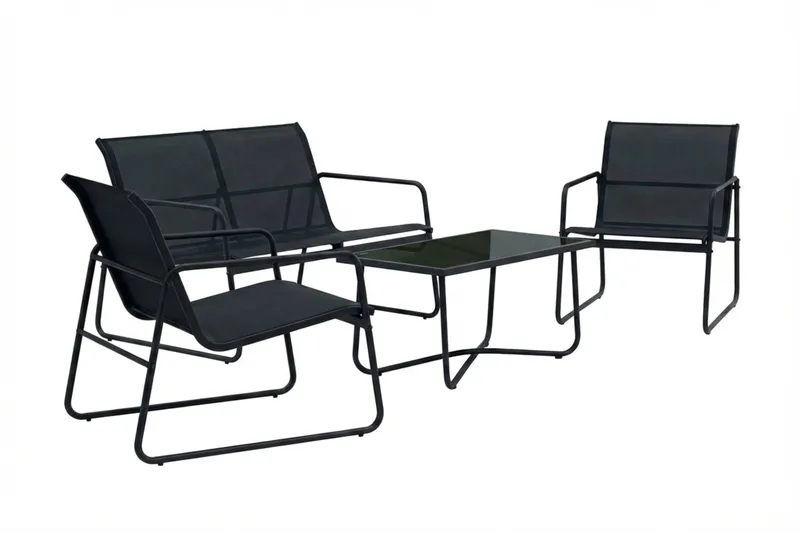 Pelanda loungegruppe til udendørs brug - Sort - Have - Udendørs miljø - Altan & terrasse - Altanmøbler