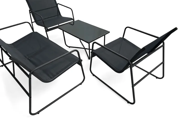 Pelanda loungesæt til udendørs brug - Sort - Have - Udendørs miljø - Altan & terrasse - Altanmøbler