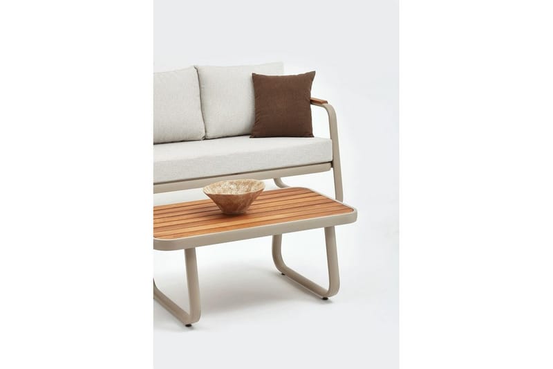 Rio Sofasæt Udendørs 6 Personers Beige - Beige - Have - Udendørs miljø - Altan & terrasse - Altanmøbler