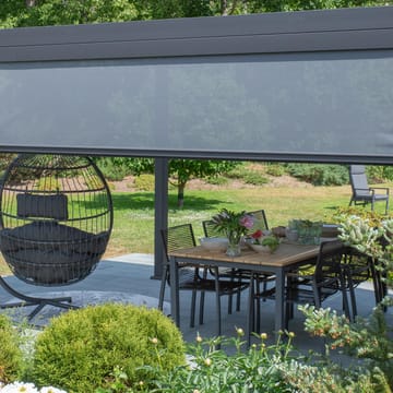rullegardin til pavillon HOME4YOU Mirador-80/88 3M, grå - Grå - Have - Udendørs miljø - Altan & terrasse - Sikkerhed & læhegn altan