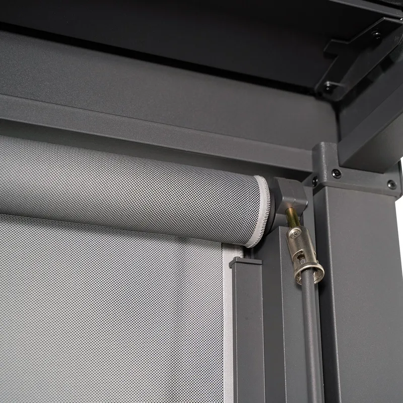 rullegardin til pavillon HOME4YOU Mirador-80/88 3M, grå - Grå - Have - Udendørs miljø - Altan & terrasse - Sikkerhed & læhegn altan