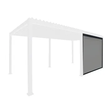 Rullegardin til pavillon HOME4YOU Mirador-111 hvid/lysegrå 4 m - Hvid/lysegrå - Have - Udendørs miljø - Altan & terrasse - Sikkerhed & læhegn altan