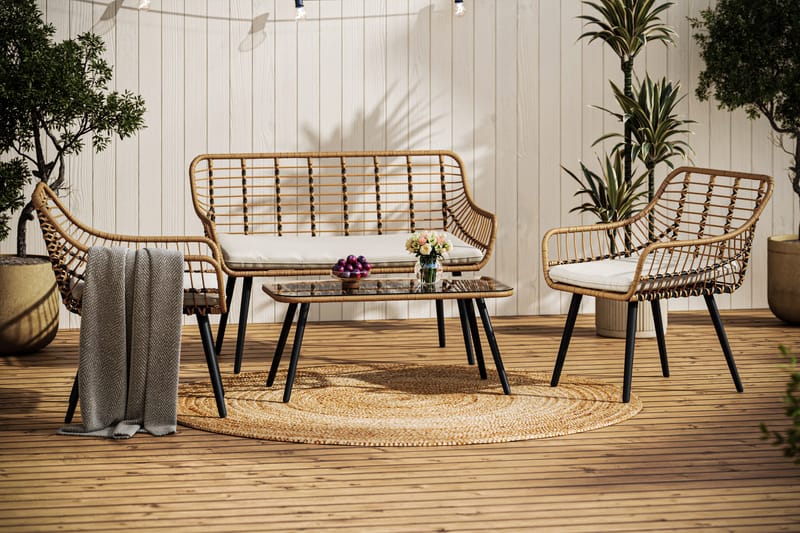 Sammy Sofagruppe 4-personers - Beige - Have - Udendørs miljø - Altan & terrasse - Altanmøbler