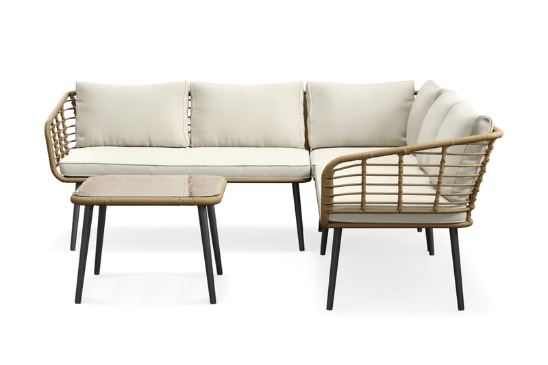 Sammy Sofagruppe 5-personers - Beige - Have - Udendørs miljø - Altan & terrasse - Altanmøbler