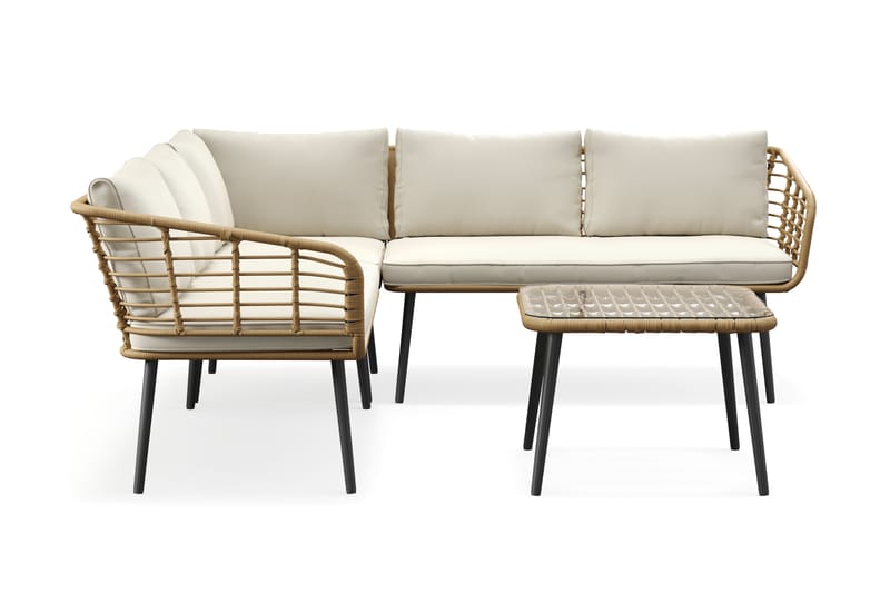 Sammy Sofagruppe 5-personers - Beige - Have - Udendørs miljø - Altan & terrasse - Altanmøbler