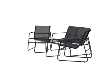 Scopello Sofagruppe Udendørs 4-personers - Sort - Havemøbler - Loungemøbler - Sofagrupper udendørs