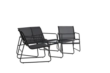 Scopello Sofagruppe Udendørs 4-personers - Sort - Havemøbler - Loungemøbler - Sofagrupper udendørs