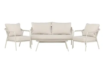 Sicily Sofagruppe Udendørs 4-personers - Beige - Havemøbler - Loungemøbler - Sofagrupper udendørs