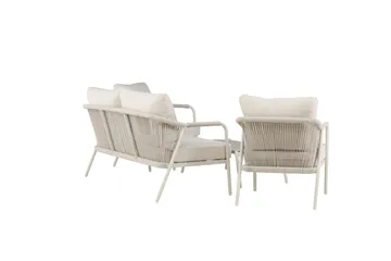 Sicily Sofagruppe Udendørs 4-personers - Beige - Havemøbler - Loungemøbler - Sofagrupper udendørs