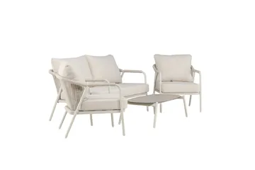 Sicily Sofagruppe Udendørs 4-personers - Beige - Havemøbler - Loungemøbler - Sofagrupper udendørs