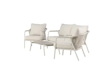 Sicily Sofagruppe Udendørs 4-personers - Beige - Havemøbler - Loungemøbler - Sofagrupper udendørs