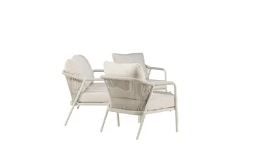 Sicily Sofagruppe Udendørs 4-personers - Beige - Havemøbler - Loungemøbler - Sofagrupper udendørs
