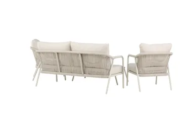 Sicily Sofagruppe Udendørs 4-personers - Beige - Havemøbler - Loungemøbler - Sofagrupper udendørs