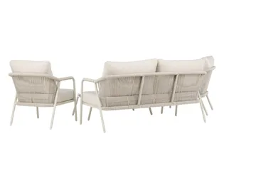 Sicily Sofagruppe Udendørs 4-personers - Beige - Havemøbler - Loungemøbler - Sofagrupper udendørs