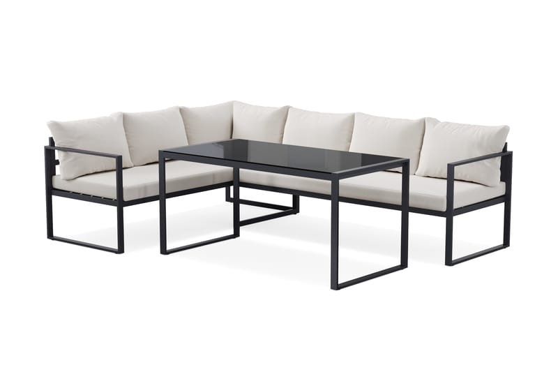 Silvia loungegruppe til udendørs brug - Sort - Have - Udendørs miljø - Altan & terrasse - Altanmøbler