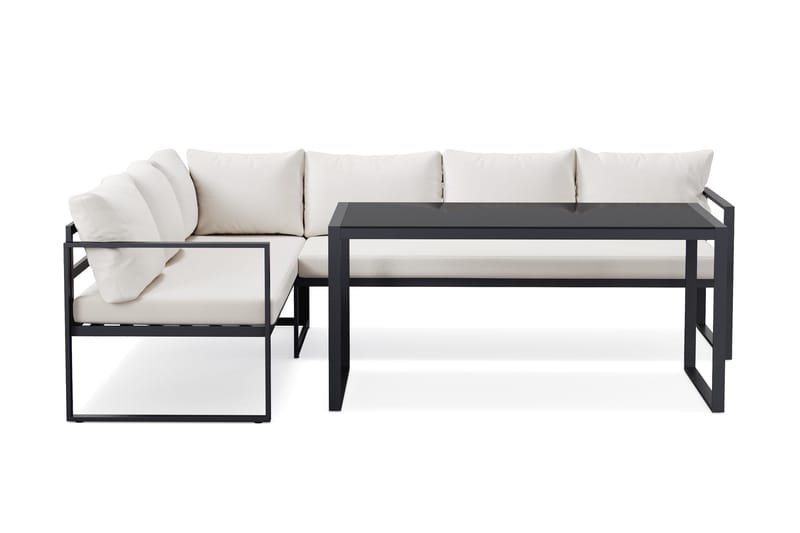 Silvia loungegruppe til udendørs brug, Sort