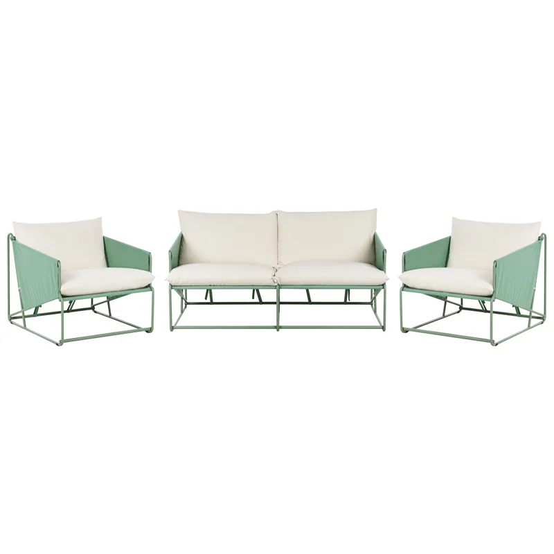 Sofagruppe udendørs 4-personers Ponte, Grøn/Beige