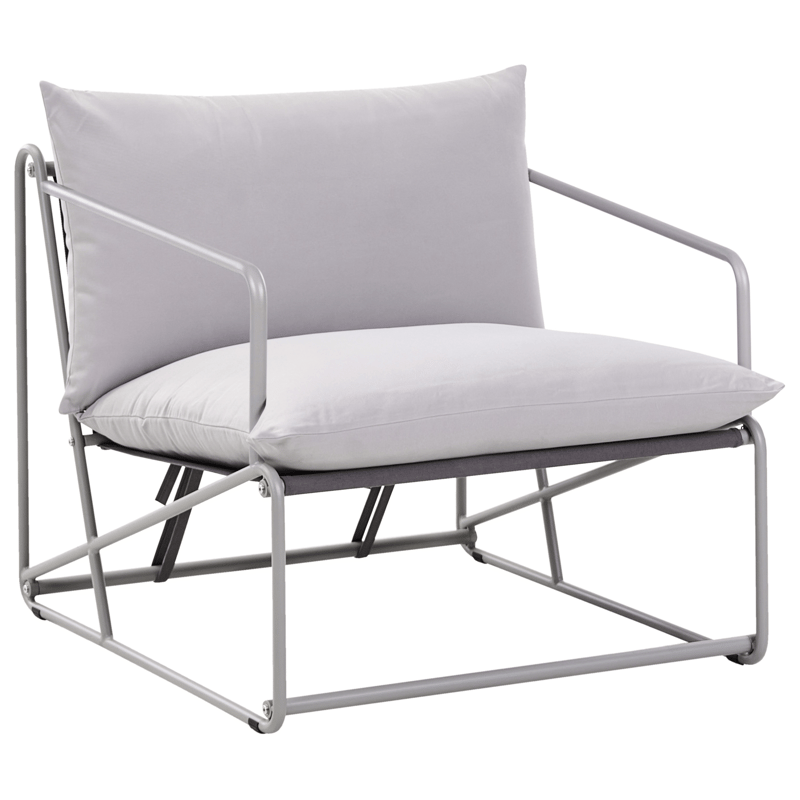 Sofagruppe udendørs 4-personers Ponte - Grå - Have - Udendørs miljø - Altan & terrasse - Altanmøbler