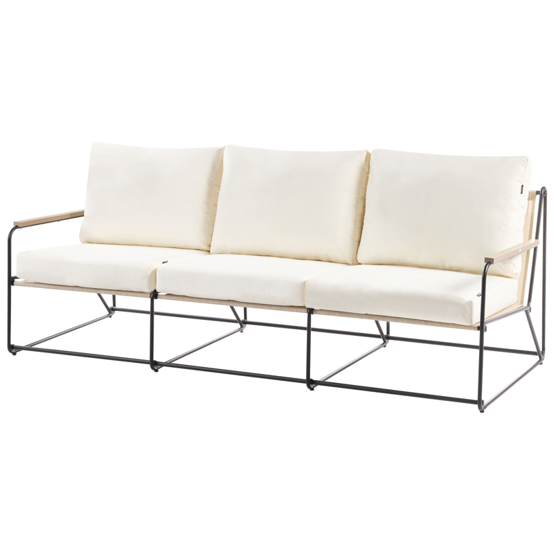 Sofagruppe udendørs 5-personers Venaria med bord - Sort/Beige - Have - Udendørs miljø - Altan & terrasse - Altanmøbler