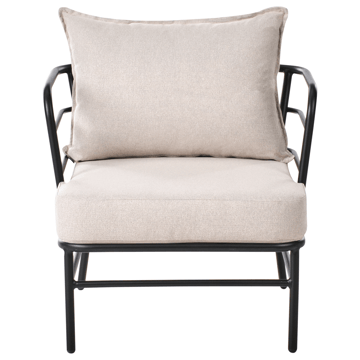 Sofagruppe udendørs 5-personers Ponzone - Beige/Sort - Havemøbler - Loungemøbler - Sofagrupper udendørs
