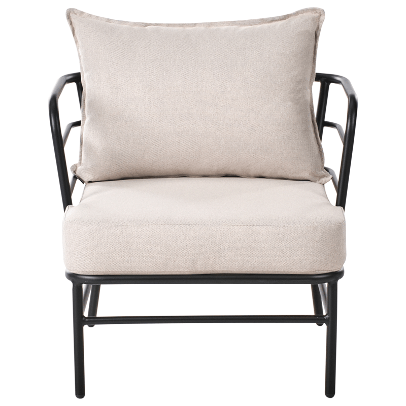 Sofagruppe udendørs 5-personers Ponzone - Beige/Sort - Have - Udendørs miljø - Altan & terrasse - Altanmøbler