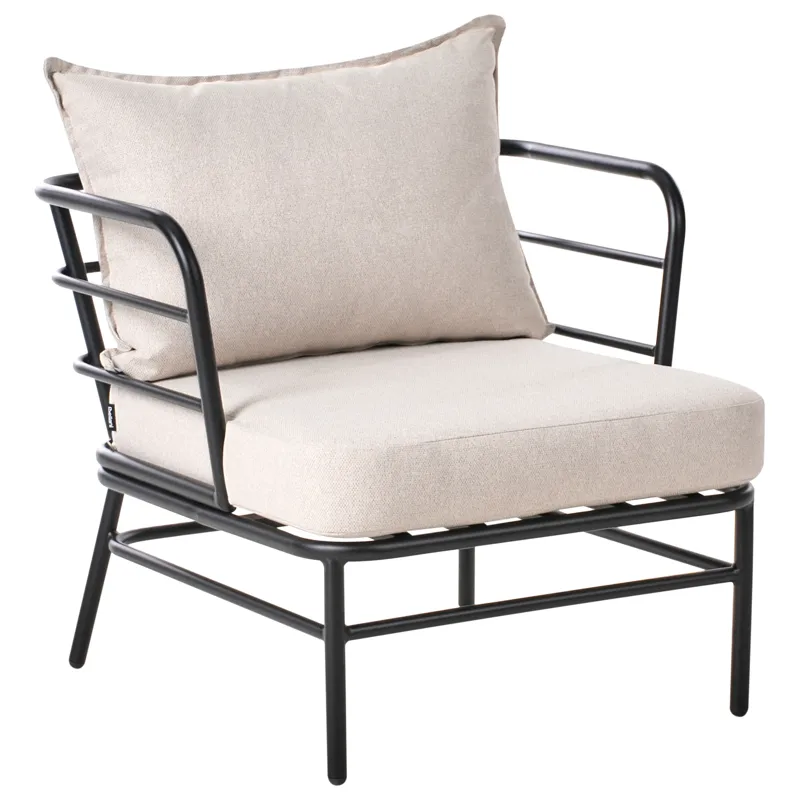 Sofagruppe udendørs 5-personers Ponzone - Beige/Sort - Have - Udendørs miljø - Altan & terrasse - Altanmøbler