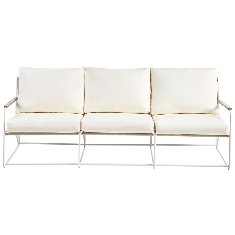 Sofagruppe udendørs 5-personers Venaria med bord - Hvid/Beige - Have - Udendørs miljø - Altan & terrasse - Altanmøbler