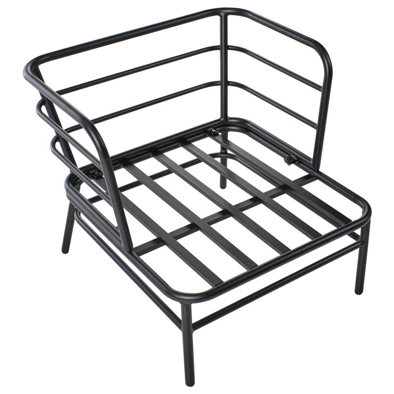 Sofagruppe udendørs 5-personers Ponzone - Beige/Sort - Have - Udendørs miljø - Altan & terrasse - Altanmøbler