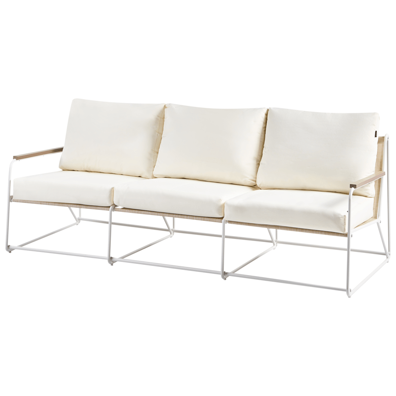 Sofagruppe udendørs 5-personers Venaria med bord - Hvid/Beige - Have - Udendørs miljø - Altan & terrasse - Altanmøbler