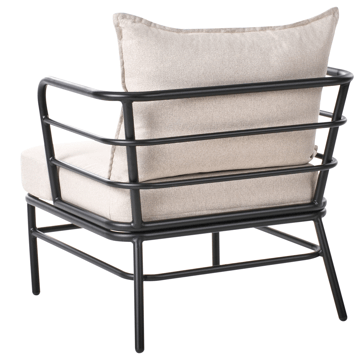 Sofagruppe udendørs 5-personers Ponzone - Beige/Sort - Havemøbler - Loungemøbler - Sofagrupper udendørs