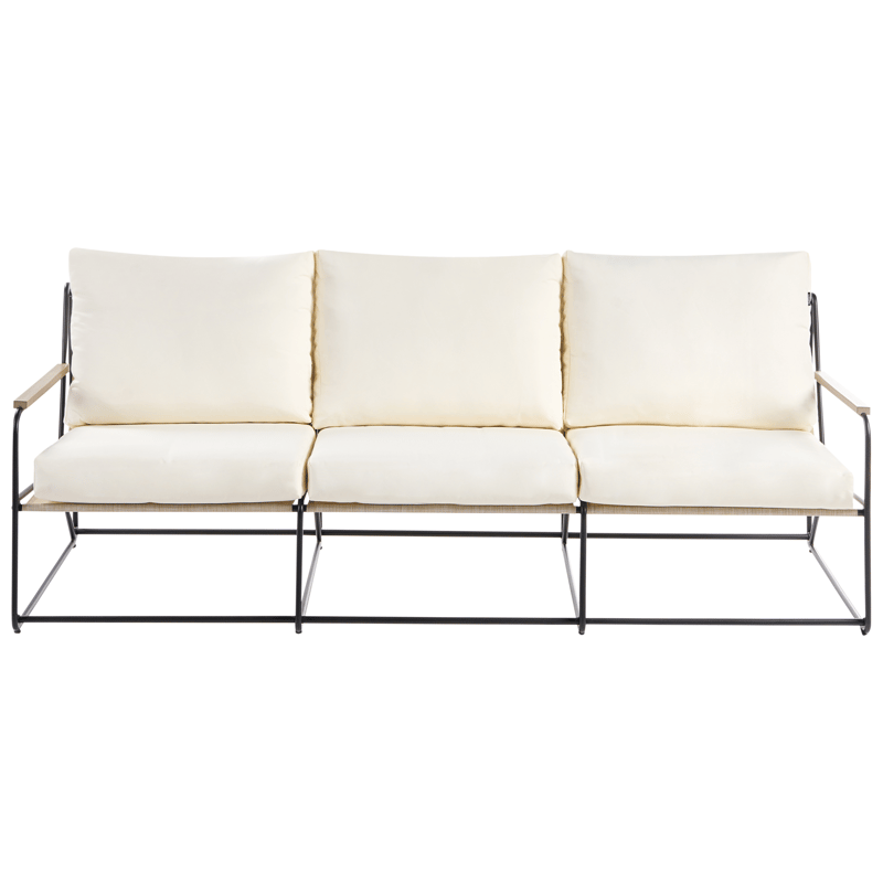 Sofagruppe udendørs 5-personers Venaria med bord - Sort/Beige - Have - Udendørs miljø - Altan & terrasse - Altanmøbler