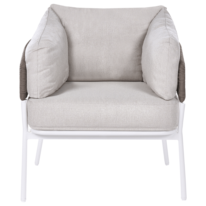 Sofagruppe udendørs 7-personers Robella med bord - Beige/Hvid/Brun - Have - Udendørs miljø - Altan & terrasse - Altanmøbler