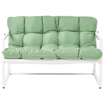 Sofagruppe udendørs med bord 4-personers Garda - Grøn/Hvid - Havemøbler - Loungemøbler - Sofagrupper udendørs