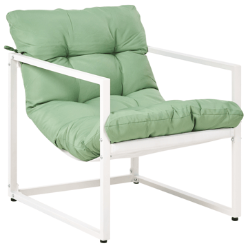 Sofagruppe udendørs med bord 4-personers Garda - Grøn/Hvid - Havemøbler - Loungemøbler - Sofagrupper udendørs