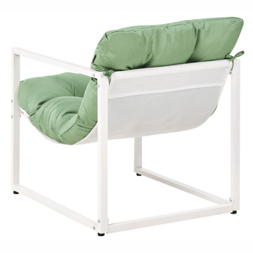 Sofagruppe udendørs med bord 4-personers Garda - Grøn/Hvid - Havemøbler - Loungemøbler - Sofagrupper udendørs