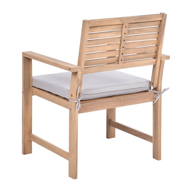 Sofagruppe udendørs med bord 4-personers Fiames akacietræ - Brun/Grå - Have - Udendørs miljø - Altan & terrasse - Altanmøbler