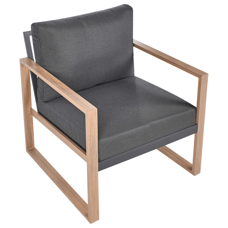 Sofagruppe udendørs med bord 5-personers Gelso - Grå/Brun - Have - Udendørs miljø - Altan & terrasse - Altanmøbler