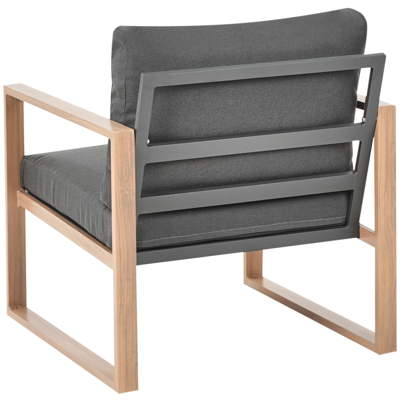 Sofagruppe udendørs med bord 5-personers Gelso - Grå/Brun - Have - Udendørs miljø - Altan & terrasse - Altanmøbler