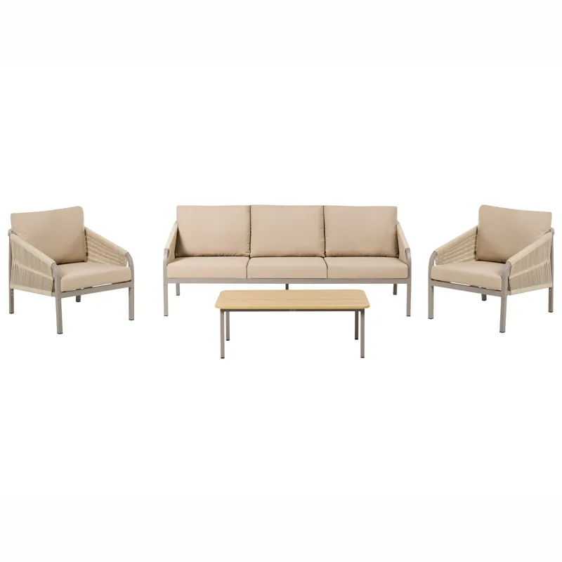 Sofagruppe udendørs med bord 5-personers Murato, Beige