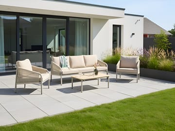 Sofagruppe udendørs med bord 5-personers Murato - Beige - Havemøbler - Loungemøbler - Sofagrupper udendørs