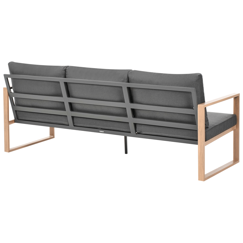 Sofagruppe udendørs med bord 5-personers Gelso - Grå/Brun - Have - Udendørs miljø - Altan & terrasse - Altanmøbler