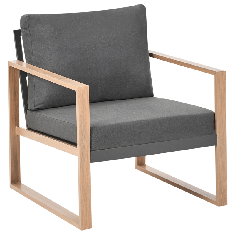 Sofagruppe udendørs med bord 5-personers Gelso - Grå/Brun - Have - Udendørs miljø - Altan & terrasse - Altanmøbler