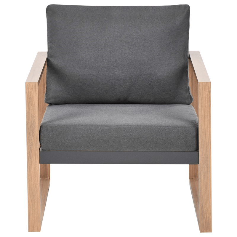 Sofagruppe udendørs med bord 5-personers Gelso - Grå/Brun - Have - Udendørs miljø - Altan & terrasse - Altanmøbler