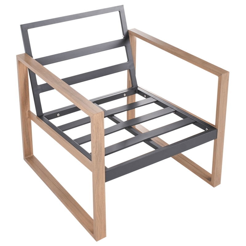 Sofagruppe udendørs med bord 5-personers Gelso - Grå/Brun - Have - Udendørs miljø - Altan & terrasse - Altanmøbler