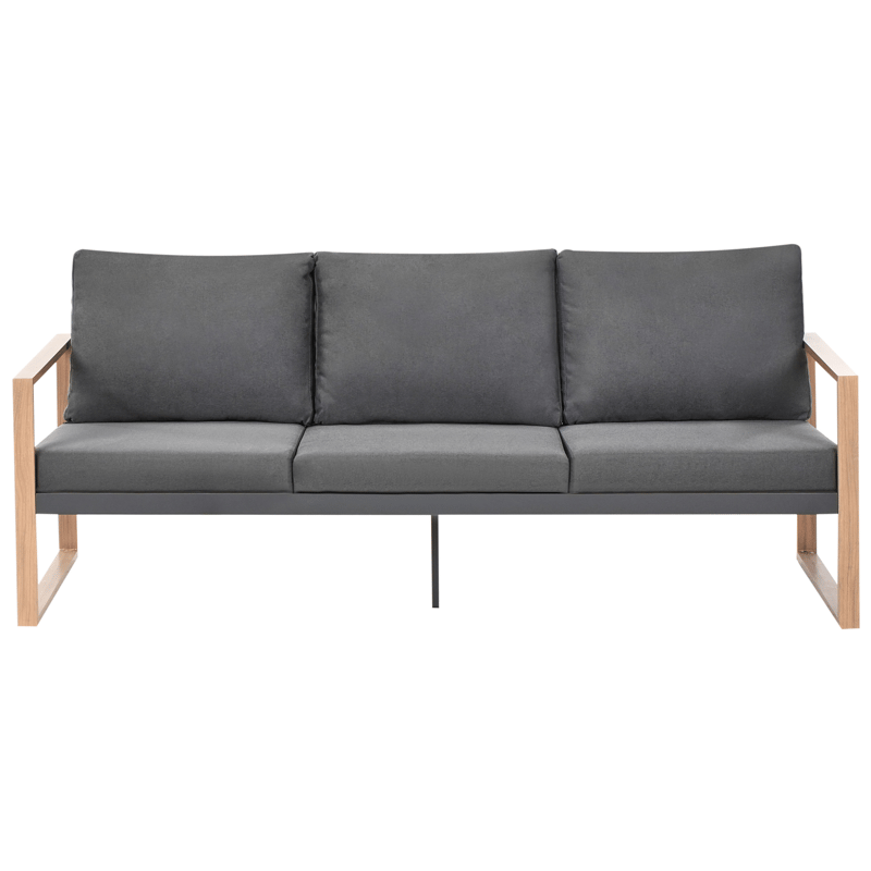 Sofagruppe udendørs med bord 5-personers Gelso - Grå/Brun - Have - Udendørs miljø - Altan & terrasse - Altanmøbler