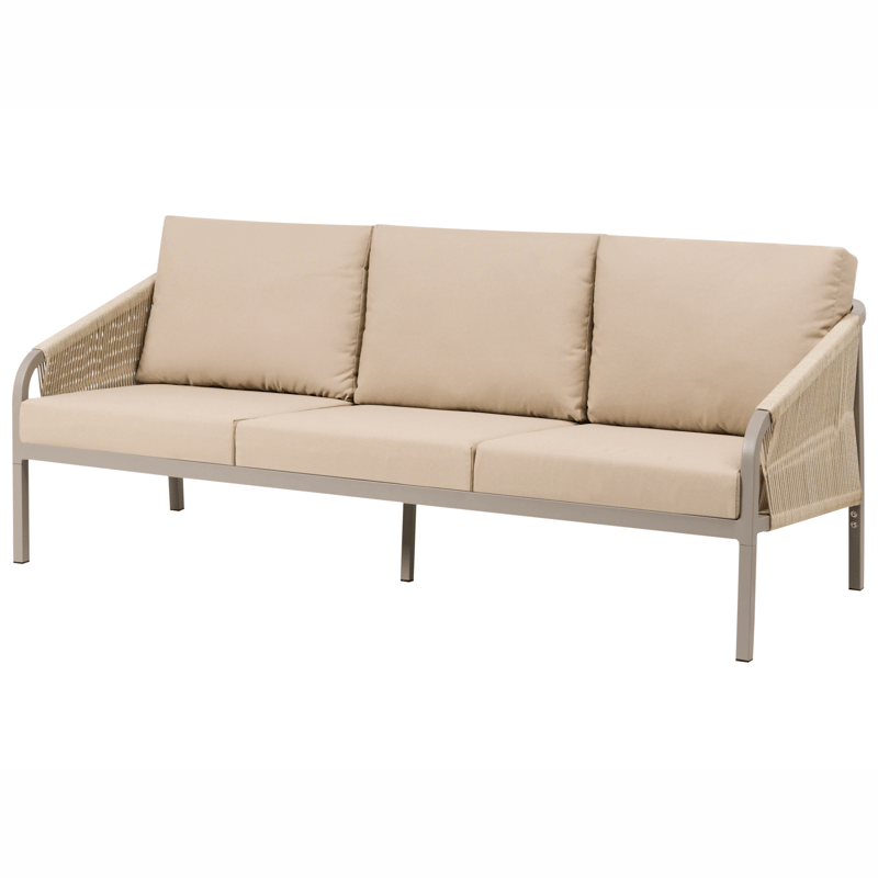 Sofagruppe udendørs med bord 5-personers Murato - Beige - Have - Udendørs miljø - Altan & terrasse - Altanmøbler