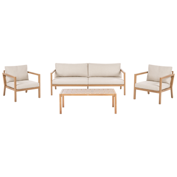 Sofagruppe udendørs med bord 5-personers Oneta - Brun/Beige - Havemøbler - Loungemøbler - Sofagrupper udendørs