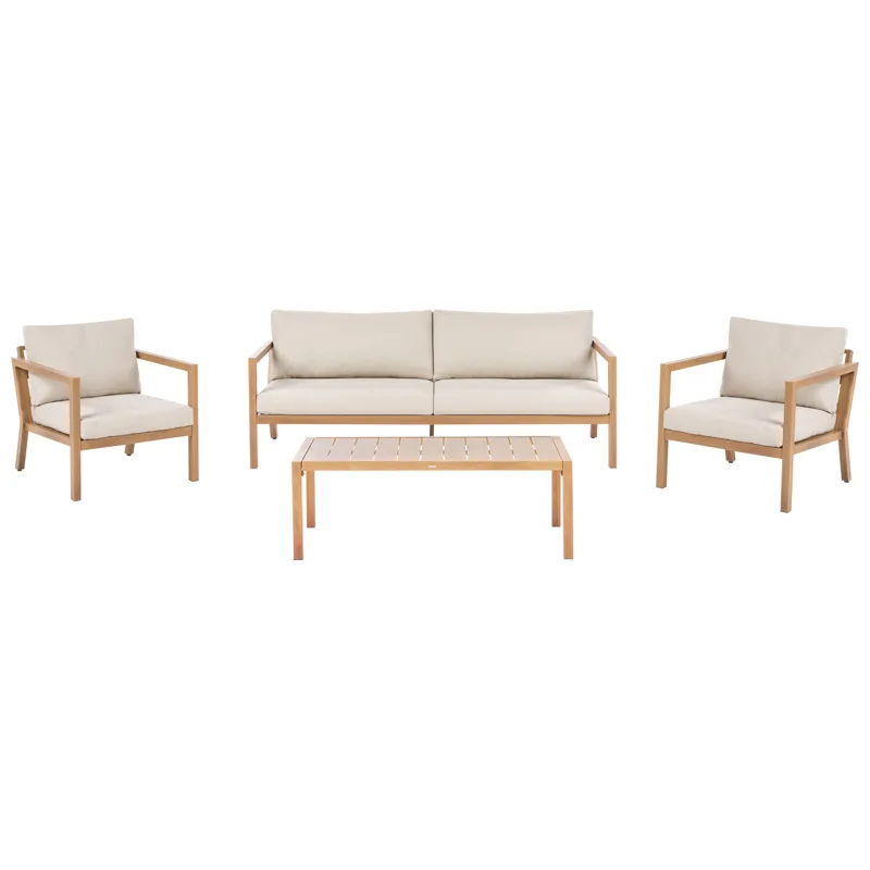 Sofagruppe udendørs med bord 5-personers Oneta, Brun/Beige