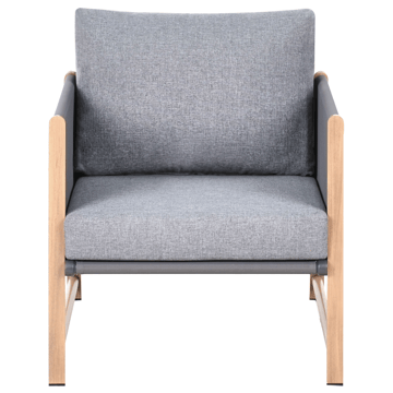 Sofagruppe udendørs med bord og fodskammel 5-personers Nola - Grå/Brun - Havemøbler - Loungemøbler - Sofagrupper udendørs
