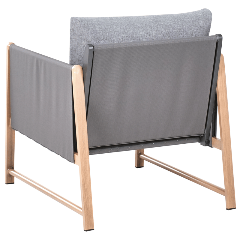 Sofagruppe udendørs med bord og fodskammel 5-personers Nola - Grå/Brun - Have - Udendørs miljø - Altan & terrasse - Altanmøbler